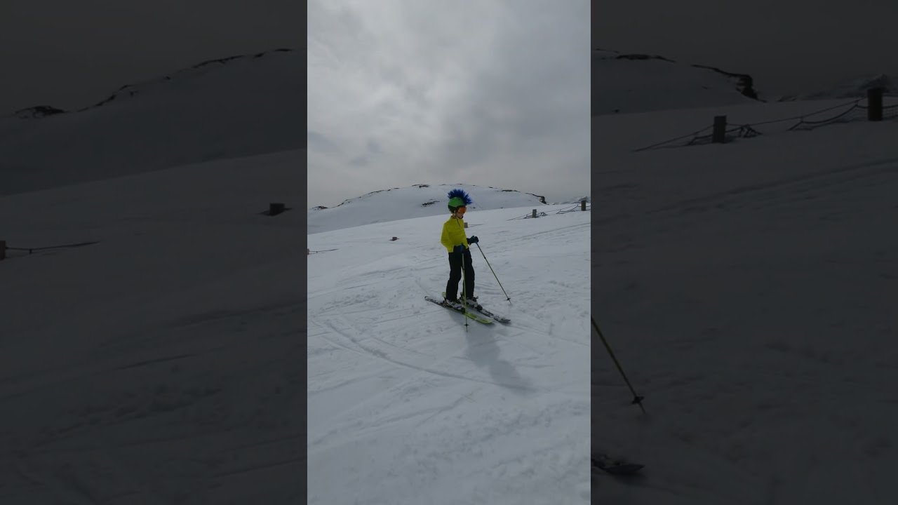 How to Nail the 180 Standing Turn on Skis on the Final Day of the Season #shortsvideo