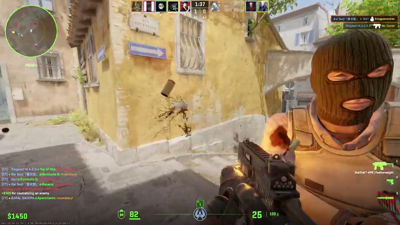 Rei Tenji - Grenade Kills on Inferno! 4 Eliminations!