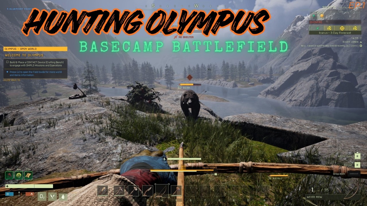 Hunting Olympus: Basecamp Battlefield #gaming #icarus