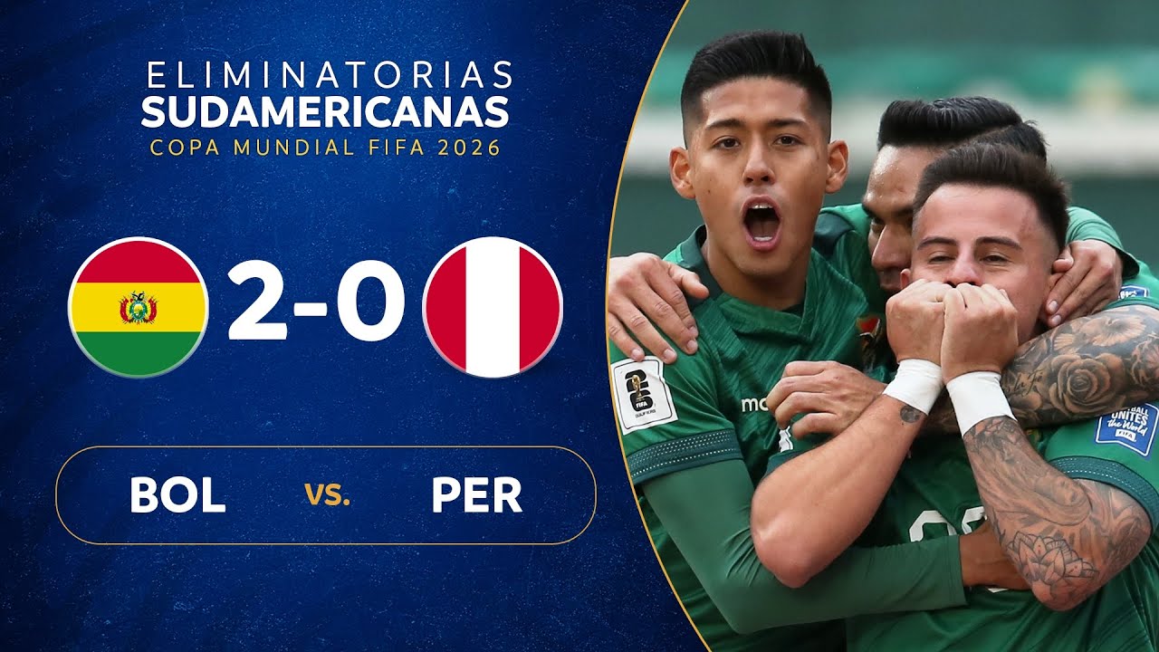 BOLIVIA vs. PER&Uacute; [2-0] | RESUMEN | ELIMINATORIAS SUDAMERICANAS | FECHA 5