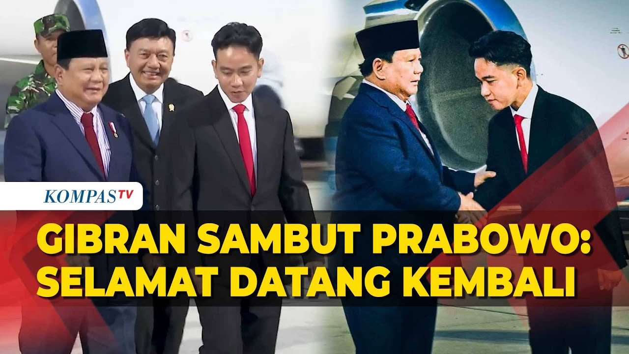 Sambut Kepulangan Prabowo dari Kunker, Gibran: Selamat Datang Kembali di Tanah Air