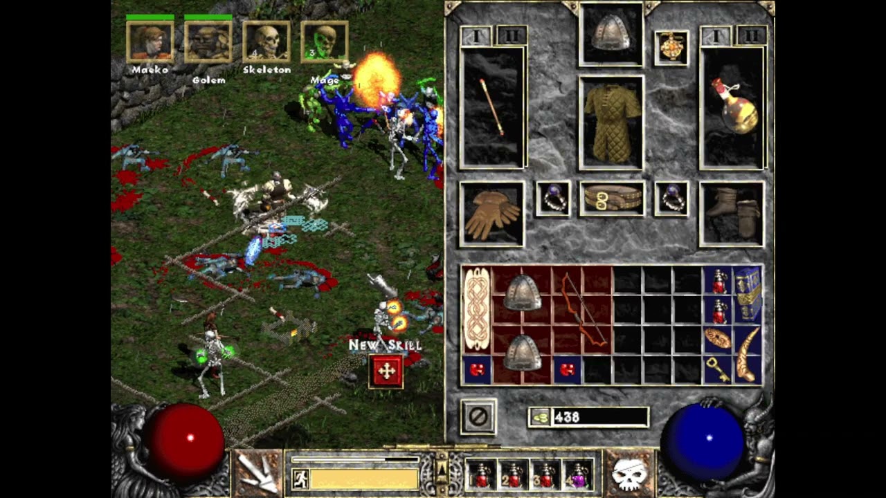 Diablo 2 LoD Master Raising Skeletons and Mages