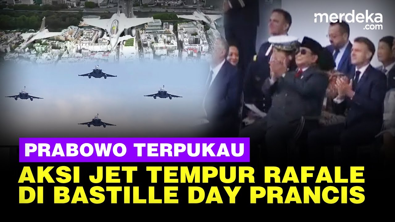 Aksi Jet Tempur Rafale di Bestille Day Prancis, Terbang Memukau di Atas Prabowo-Macron