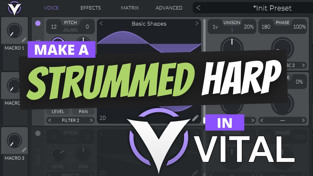 How to Make a Strummed Harp in Vital