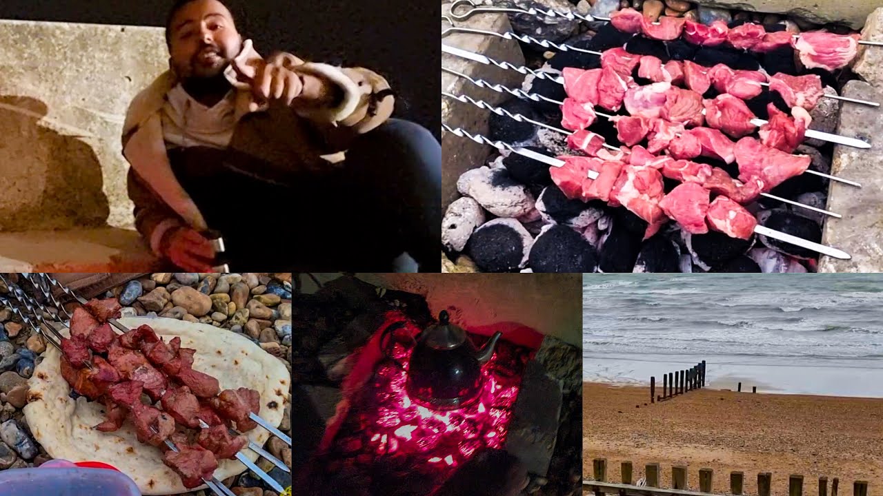 Best Seaside #BBQ in Brighton #England 🇬🇧 / میله در لب بهر در برایتن انګلنډ