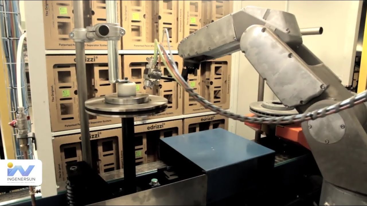 INGENERSUN. Vídeo Linea Robotizada Pintura Discos de Freno