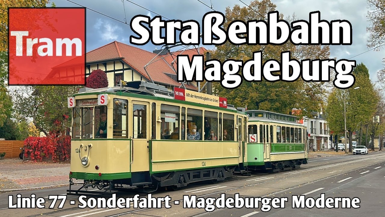 Stra&szlig;enbahn Magdeburg - Sonderfahrten Magdeburger Moderne 2022 | MVB IGNah 2022