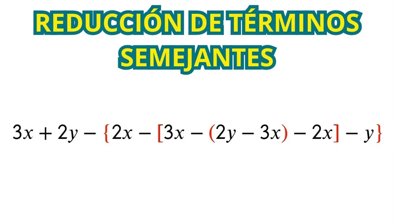 Como reducir los términos de esta expresión paso a paso.