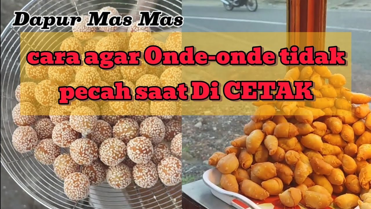 Cara Agar Onde-onde tidak pecah saat Di CETAK #streetfood #onde #molenmini