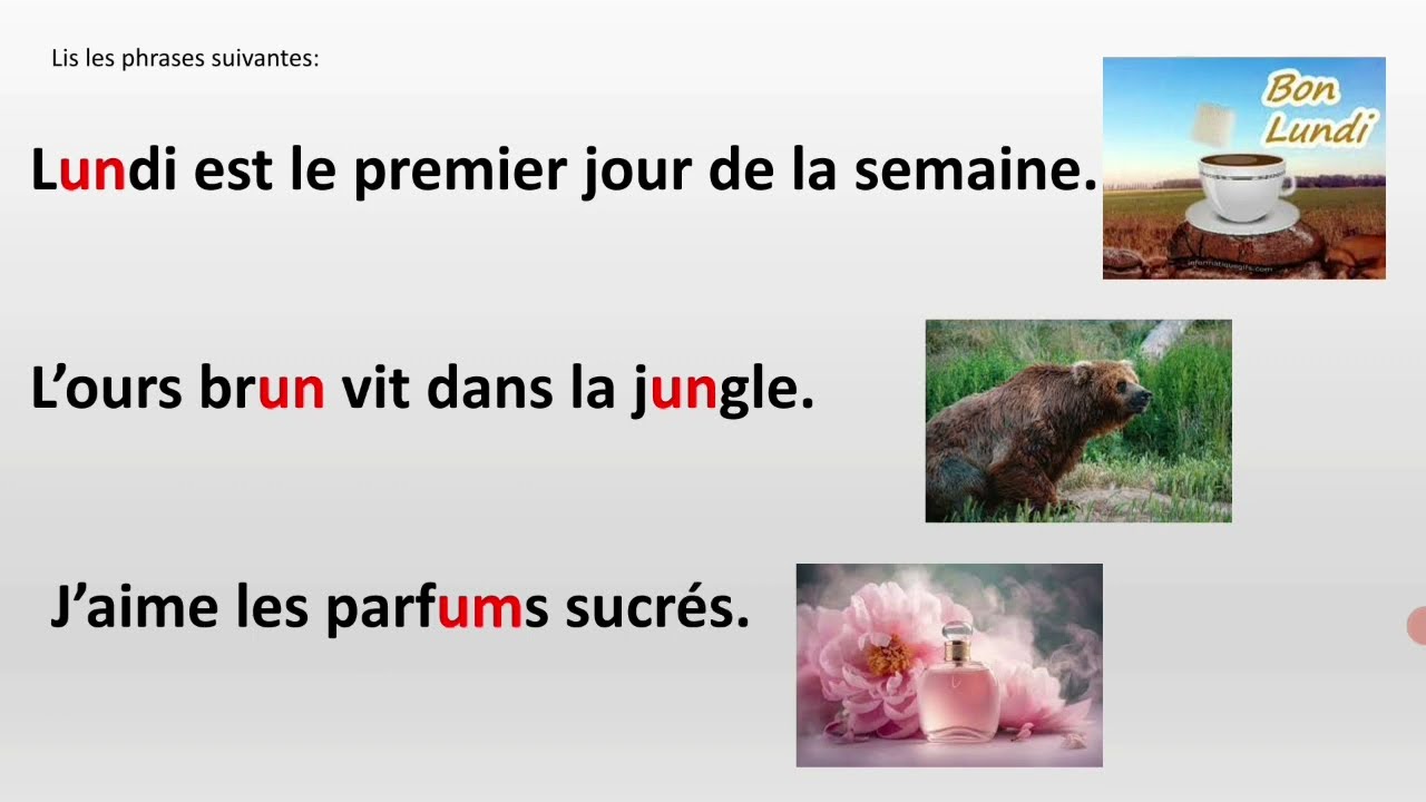 Apprendre à lire "un" et "um"/Apprendre à lire le français facilement