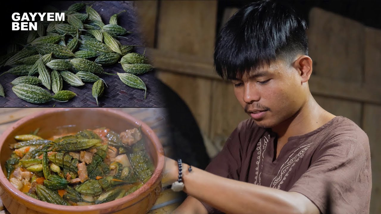 Harvesting TINY bitter gourd and turning it into delicious stew[Pinakbet] |Farm to table
