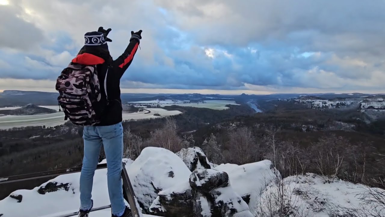 Das Elbsandsteingebirge, ein Wintermärchen - Weg zur Wildnis, Großer Winterberg & Kipphornaussicht