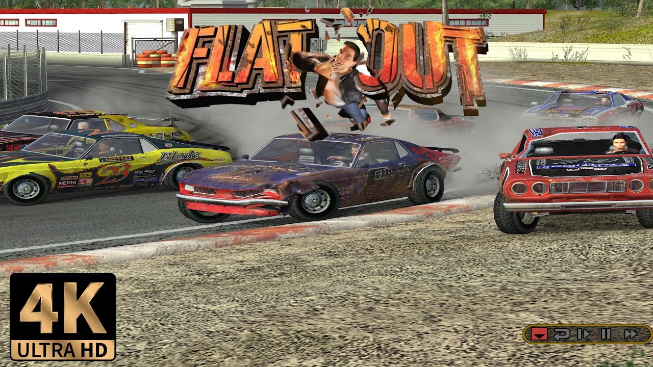 FlatOut | Fairgrass Challenge (Fairgrass Grounds) | PC Gameplay 4K