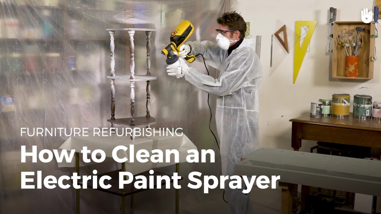 How to Clean an Electric Paint Sprayer | Furniture Restoration