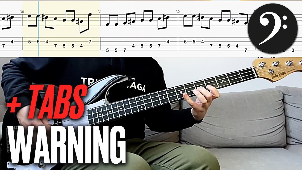 Green Day &ndash; Warning BASS COVER with TABS