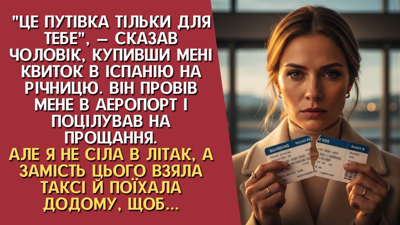 Чоловік відправив мене на курорт і думав, що я полетіла. Але я не сіла в літак, а взяла таксі й...