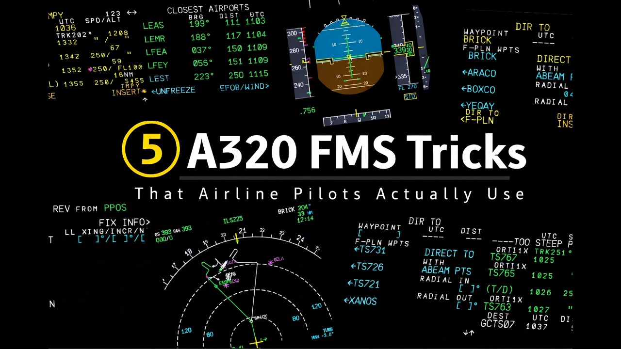 5 A320 FMS Tricks - That Airline Pilots Actually Use