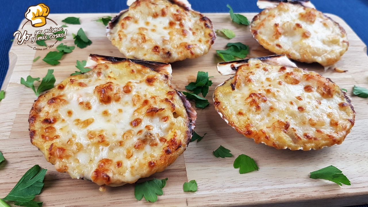 ⭐ Las Mejores Vieiras Rellenas Gratinadas que jamás he comido | Delicioso y cremoso