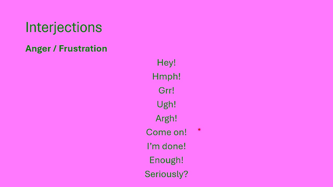 Interjections