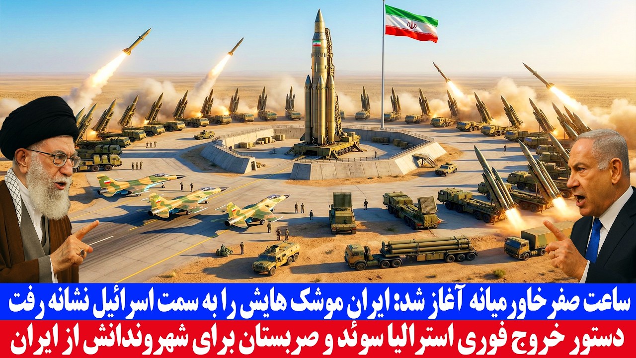 ساعت صفر خاورمیانه آغاز شد؛ ایران موشک هایش را به سمت اسرائیل نشانه گرفت