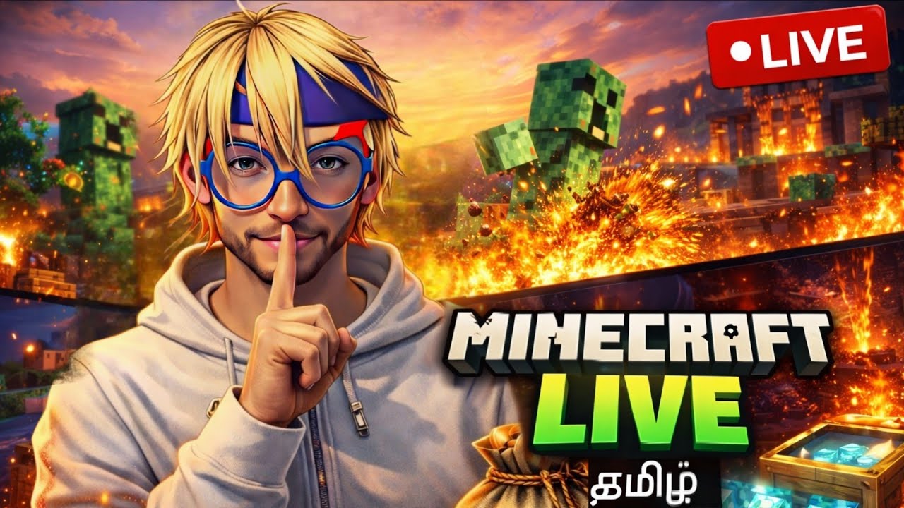 Live🔴 Minecraft Tamil x AKR X GO4T | Mine Craft Tamil Live | Minecraft பயலுக 😈💥🔥