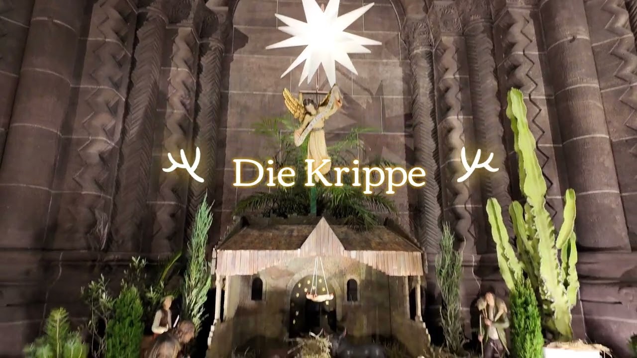 Rundgang im Wormser Dom Dezember 2023 mit Krippe