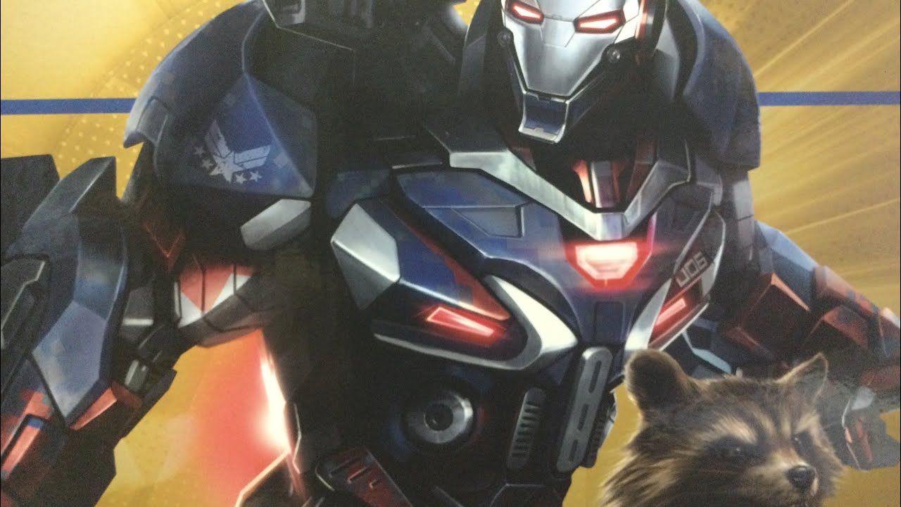 Iron Patriot and Rocket Raccoon 1:10 Scale Statue by Iron Studios