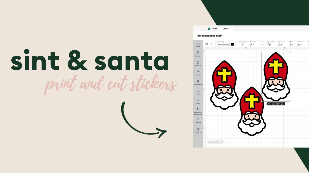 Sint of Santa Stickers geschikt voor alle leeftijden | Teddie B