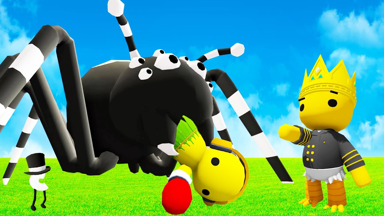 We Almost Got Eaten by a Giant Spider in Wobbly Life Multiplayer Update!