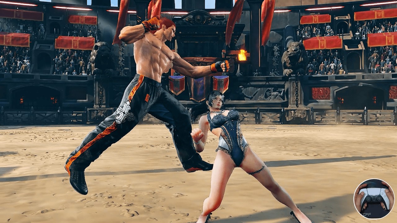 Hwoarang vs Asuka Kazama & Marshall Law | Epic 2v1 Battle at Coliseum of Fate | Tekken 8 Gameplay
