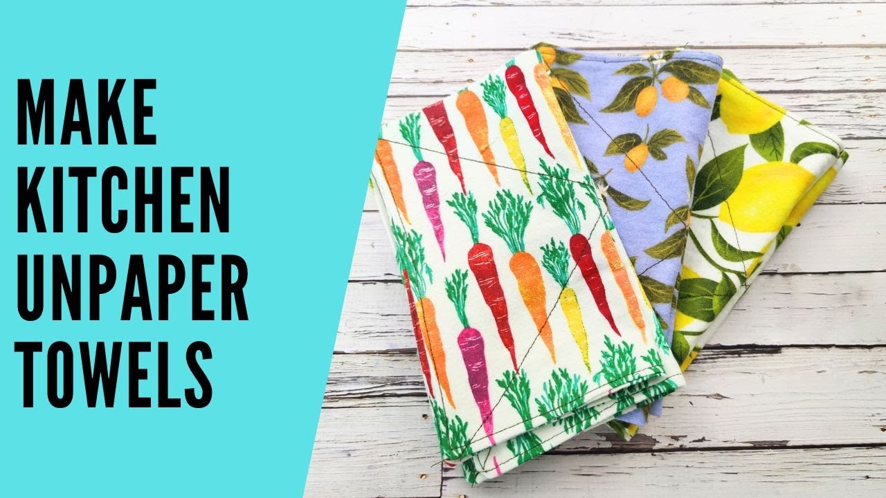 DIY Unpaper Towels | Easy Eco-Friendly Sewing Project