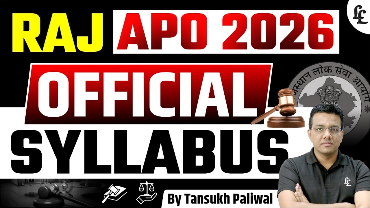 RAJ APO 2026 Official Syllabus Released! | Complete Analysis & Preparation Strategy |Tansukh Paliwal