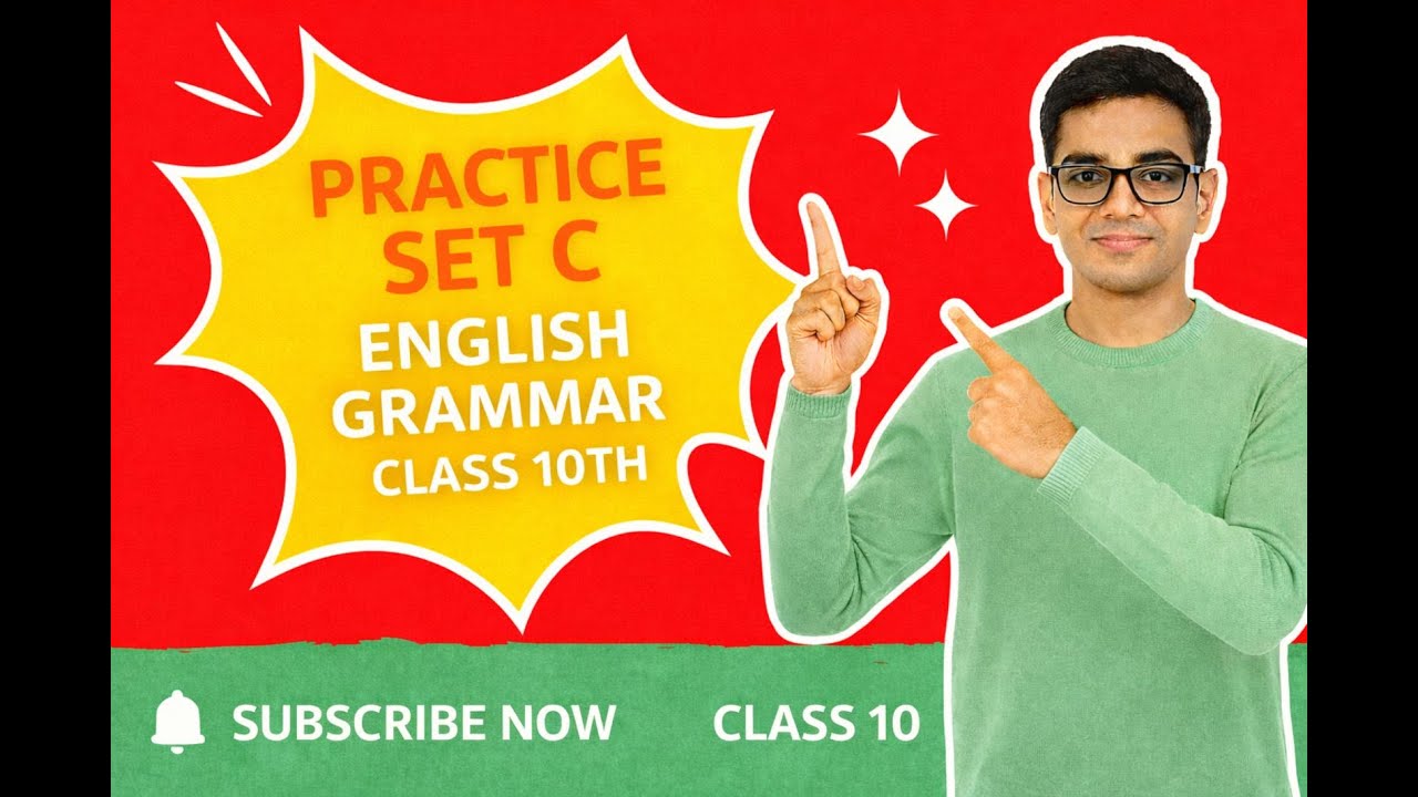 PRACTICE SET - C | MP BOARD CLASS 10TH | ENGLISH GRAMMAR | 2025-26 