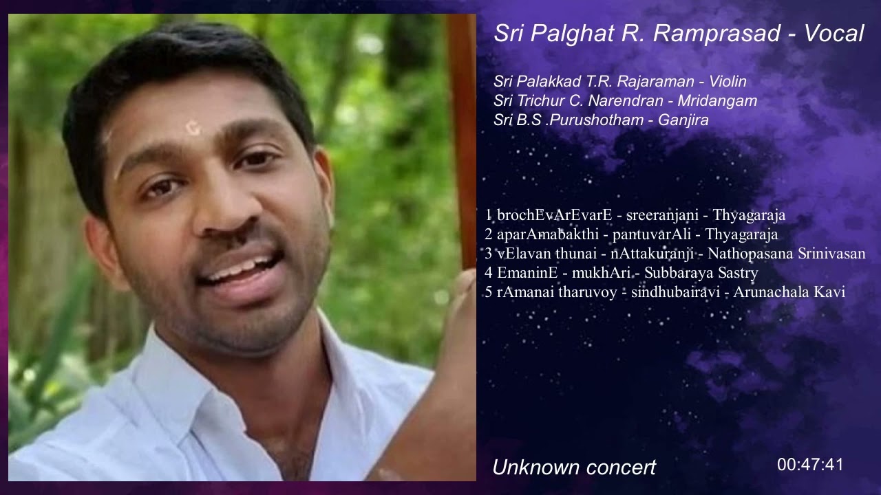 Sri Palakkad R. Ramprasad - Vocal