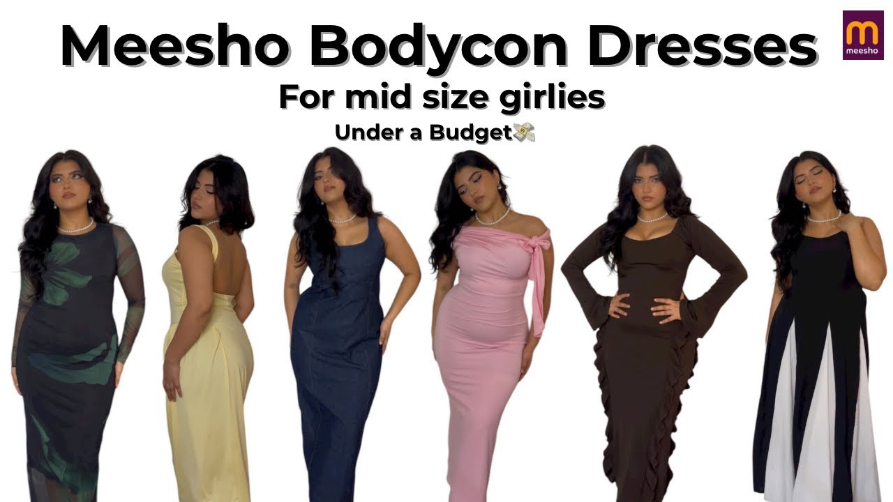 MEESHO BODYCON DRESSES HAUL 👗| Under a Budget 