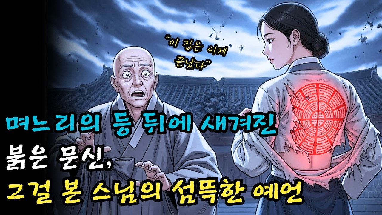 [실화 야담] 며느리의 등 뒤에 새겨진 붉은 문신, 그걸 본 지나가던 스님이 