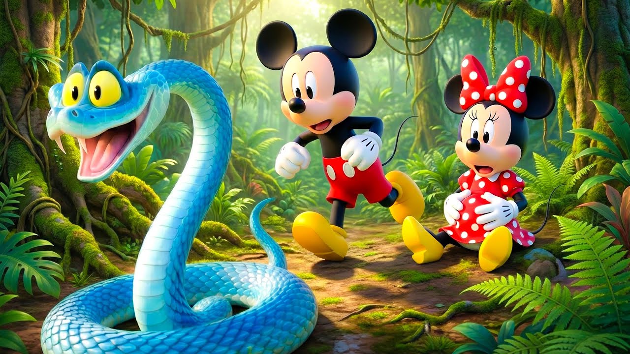 Face to Face with a Snake 🐍🌿|  Mickey & Minnie’s Wild Moment | Mickey Mouse Animation