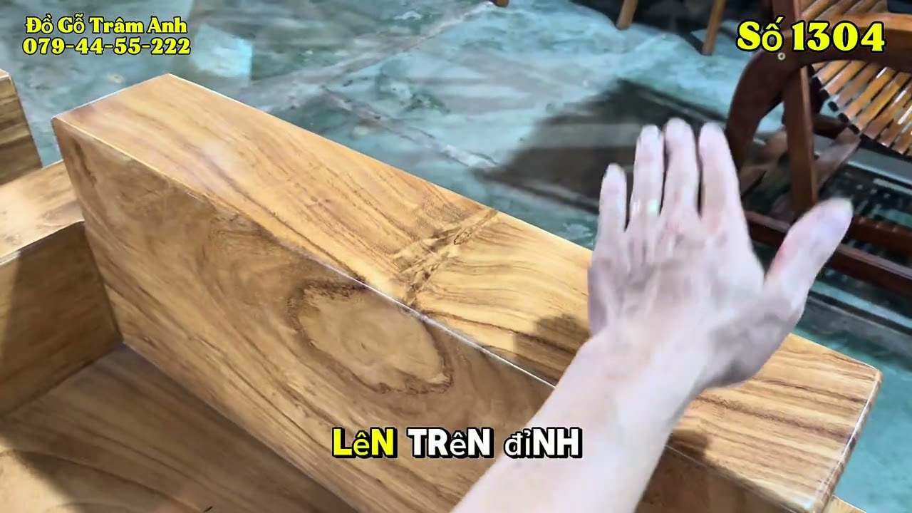 Ra Mắt Bộ Sopa gõ đỏ nguyên khối 10cm tuyệt đẹp tại Đồ Gỗ Trâm Anh |Số 1304