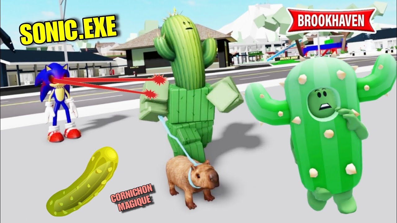 CACTUS ET PACO EN QUÊTE DU CORNICHON MAGIQUE ! BROOKHAVEN - ROBLOX