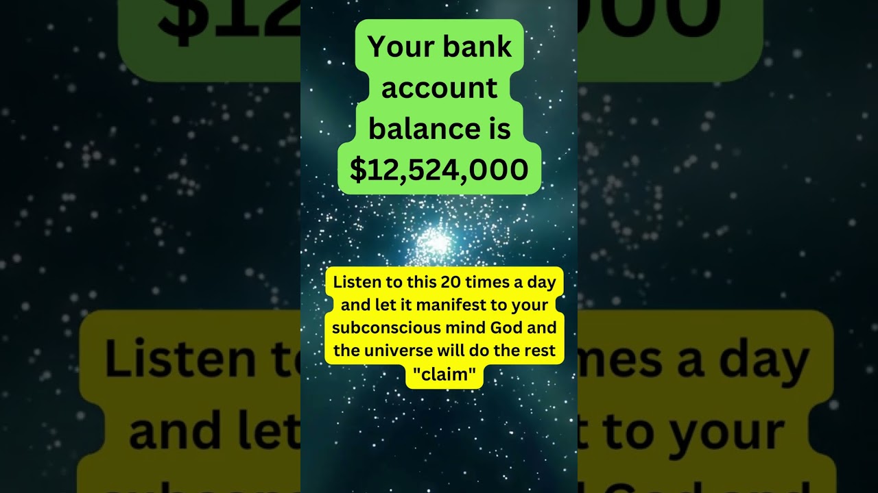 How Manifest Money [ Bank account balance is $12,524 00 ] #shorts #manifestwealth #lawofattraction