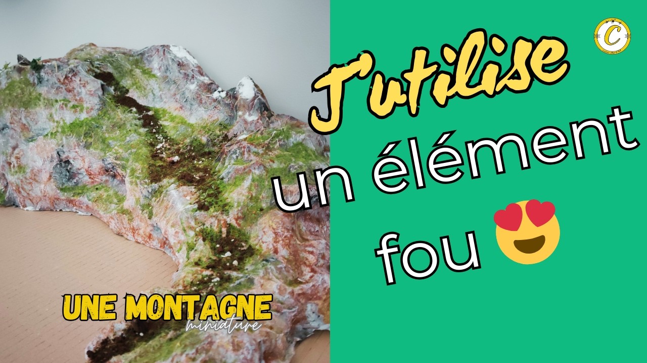 STOP carton ! La meilleure technique pour un relief de Village de Noël RAPIDE !