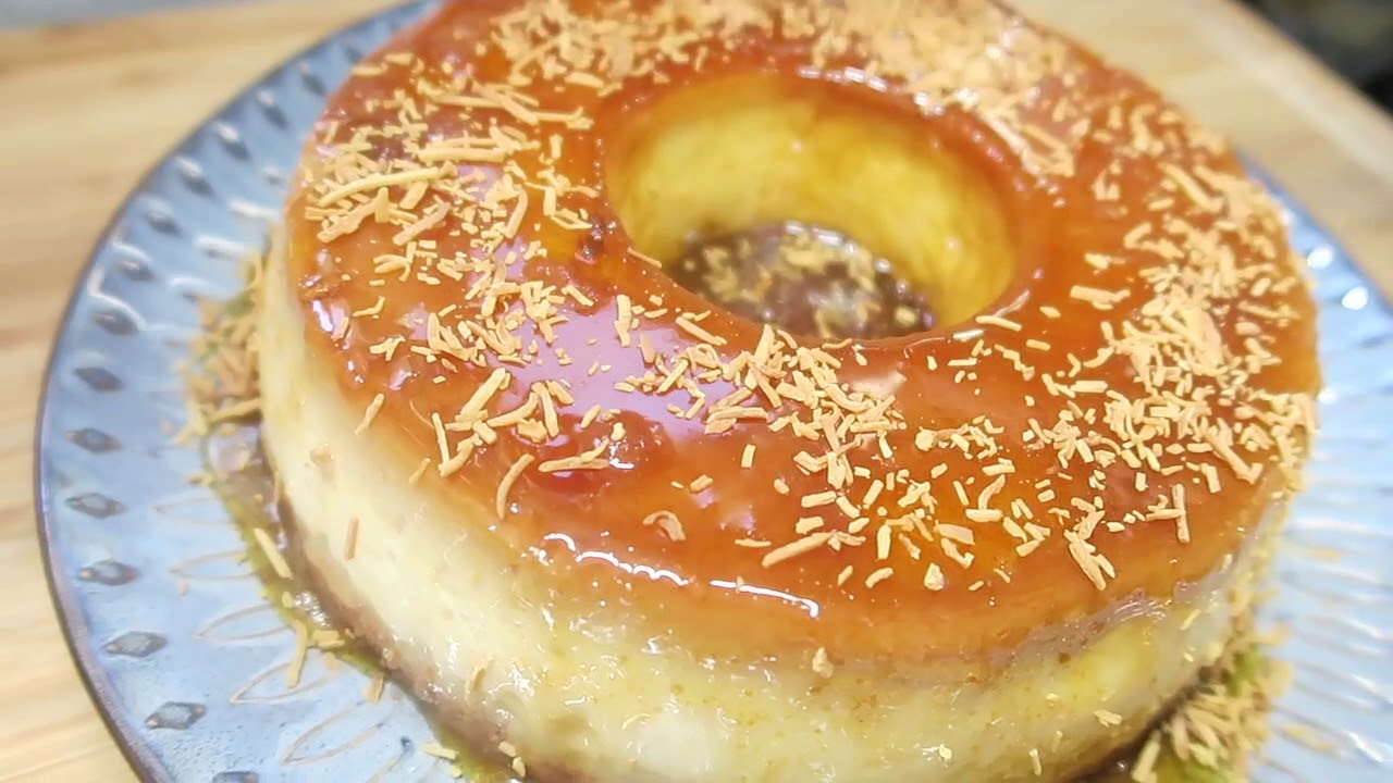 RECEITA DE PUDIM DIFERENTE COM COCO QUEIMADO CREMOSO E DELICIOSO