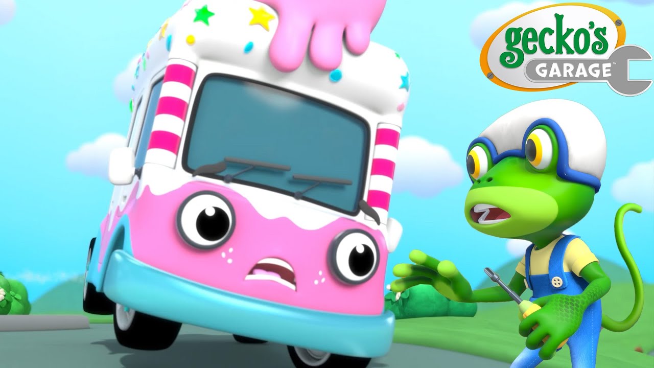 Truk Es Krim Bertenaga Roket🚀 | Garasi Gecko | Kartun Populer Anak-Anak | Seru dan Mendidik