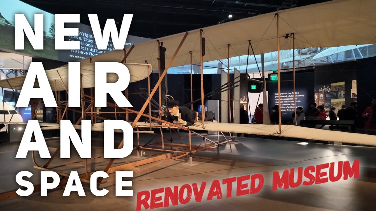 The renovated Air and Space Museum on a cold day in Washington