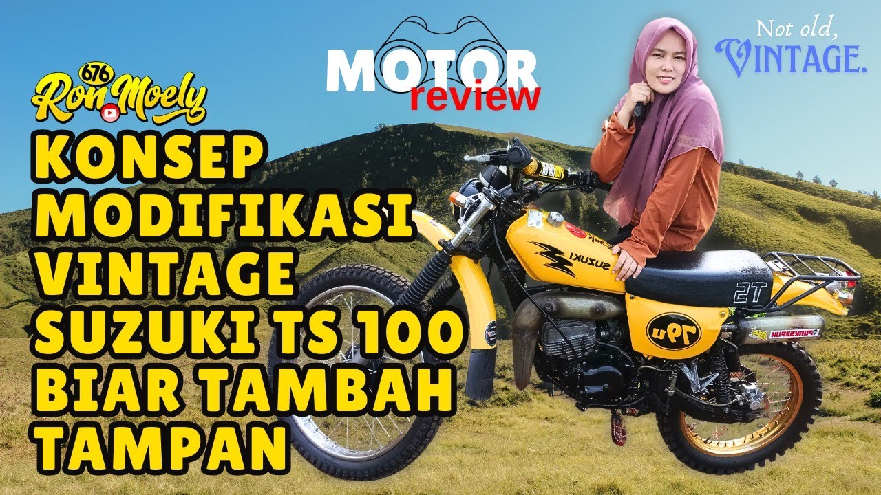 REVIEW UPGRADE TAMPILAN MOTOR SUZUKI TS 100 TAMBAH GANTENG #review #motoreview