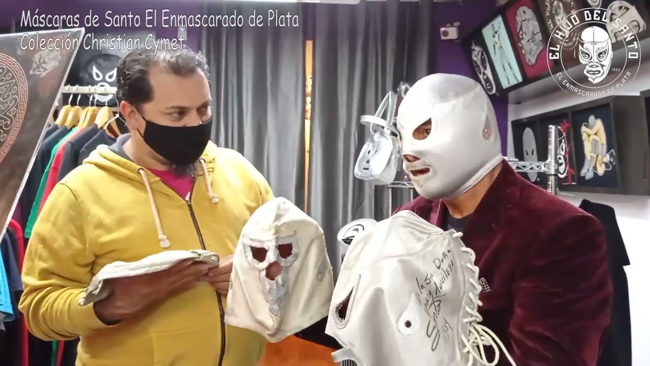 Máscaras de Santo El Enmascarado de Plata - Coleccion Christian Cymet