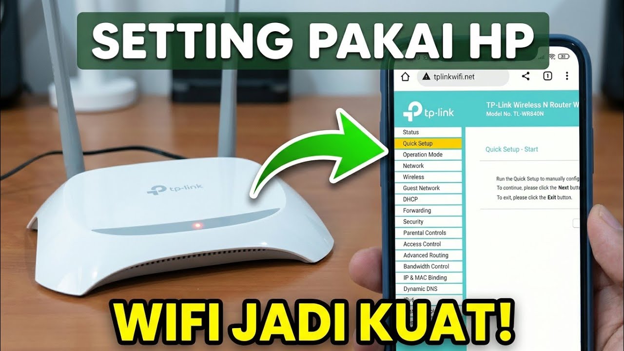 Cara Seting Router Wireless Pakai HP || TP-LINK TL-W840N || Setting Range extender by phone