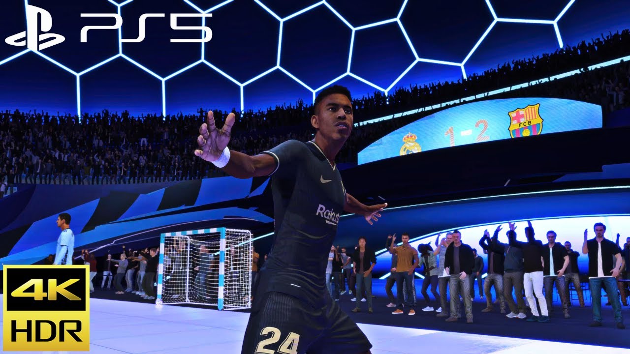(PS5) FIFA 21 VOLTA INCREDIBLE ULTRA GRAPHICS GAMEPLAY - 4K 60fps. Real Madrid vs Barcelona