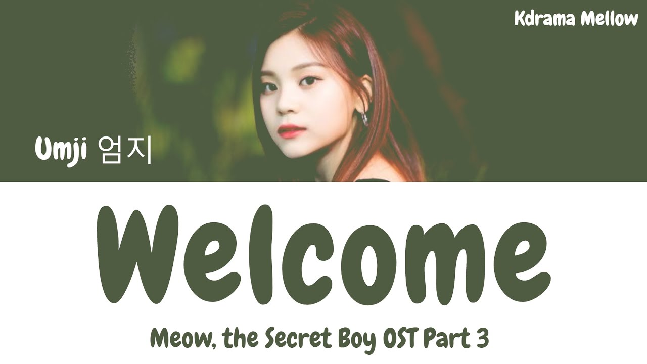 Umji (GFRIEND) - Welcome 어서와 (Meow, the Secret Boy OST Part 3) LYRICS (Han/Rom/Eng/가사)