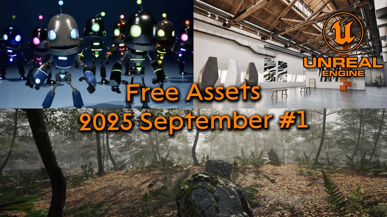 Unreal Engine free assets September 2025 Part 1